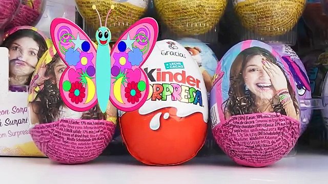 3 huevos sorpresa kinder y soy Luna, la serie de Disney en español 2016 con juguetes y joyas de Luna