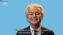 Geert Wilders hits back at guilty verdict - BBC News