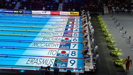 Natation: Championnat du monde petit bassin - Séries du 100m Nage Libre avec M.Metella et C.Mignon