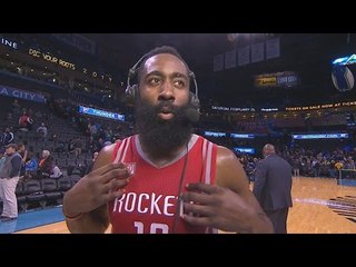 James Harden Postgame Interview | Rockets vs Thunder | December 9, 2016 | 2016-17 NBA Season