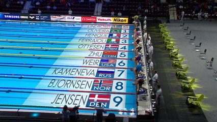 Natation: Championnat du monde petit bassin - Séries du 50m Nage Libre (Femmes) avec F.Lesaffre