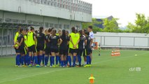 Seleção feminina treina forte para o jogo contra a Rússia