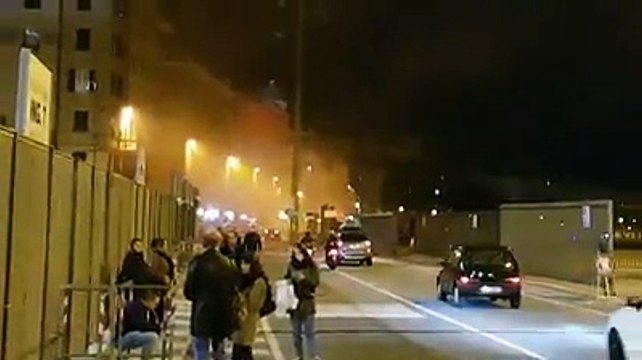 Tifosi Samp fuori lo stadio