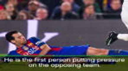 Enrique praises Busquet's performance