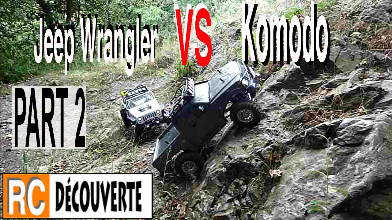 Gmade Komodo VS Axial Jeep Wrangler Rochers Racines Gorges Clisson France PART 2