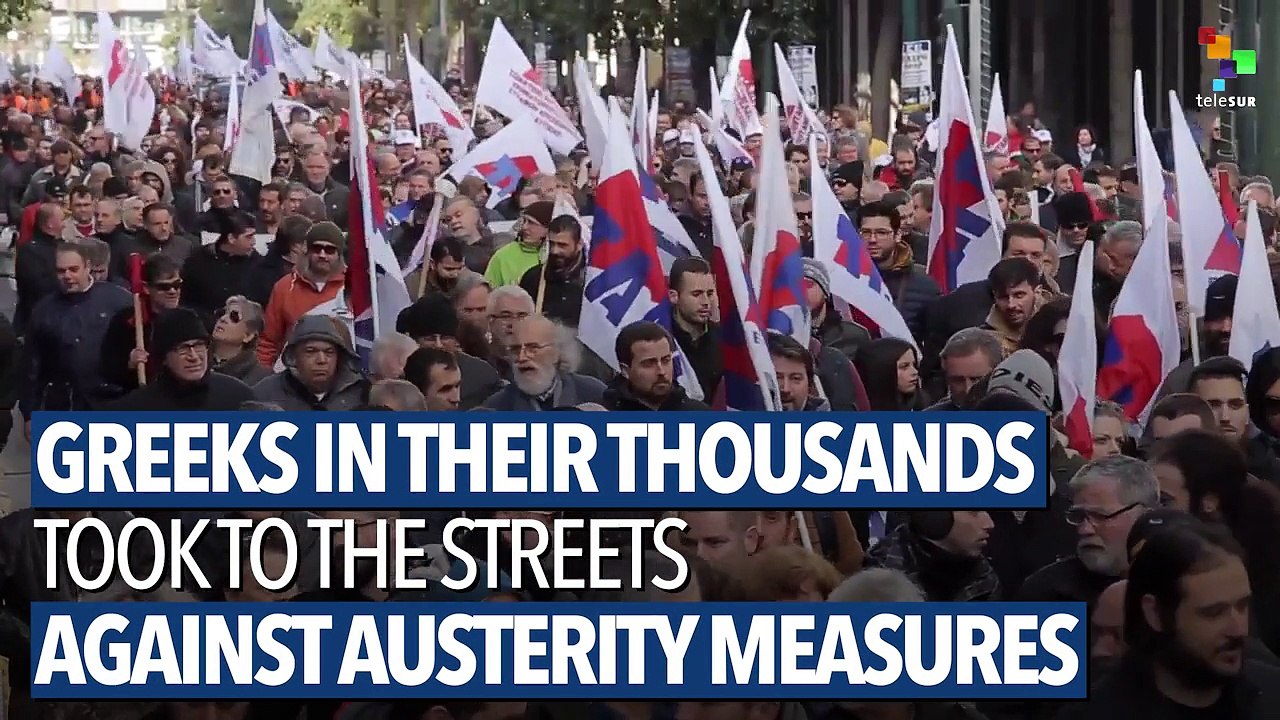 Greeks March Against Imposed Austerity Measures
