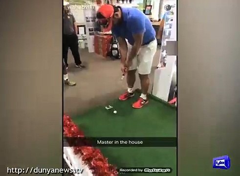 Pakistani cricketers play golf in Australia