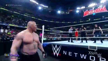 Brock Lesnar Vs Roman reigns Vs Dean Ambrose FastLane 2016 Highlights