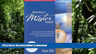 Read Book Becoming A Master Student Concise Ninth Edition Full Book