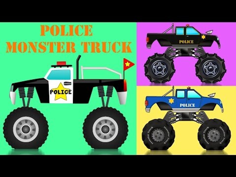 Monster Truck Stunts, Monster Trucks Video for Kids