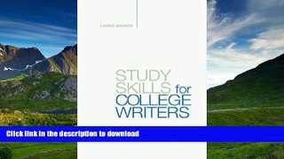 Pre Order Study Skills for College Writers Kindle eBooks