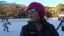 Hautes-Alpes : La patinoire en plein air d'embrun ouverte au public