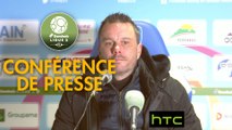 Conférence de presse FBBP 01 - Clermont Foot (1-1) : Hervé DELLA MAGGIORE (BBP) - Corinne DIACRE (CF63) - 2016/2017