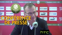 Conférence de presse Nîmes Olympique - Stade Brestois 29 (1-2) : Bernard BLAQUART (NIMES) - Jean-Marc FURLAN (BREST) - 2016/2017