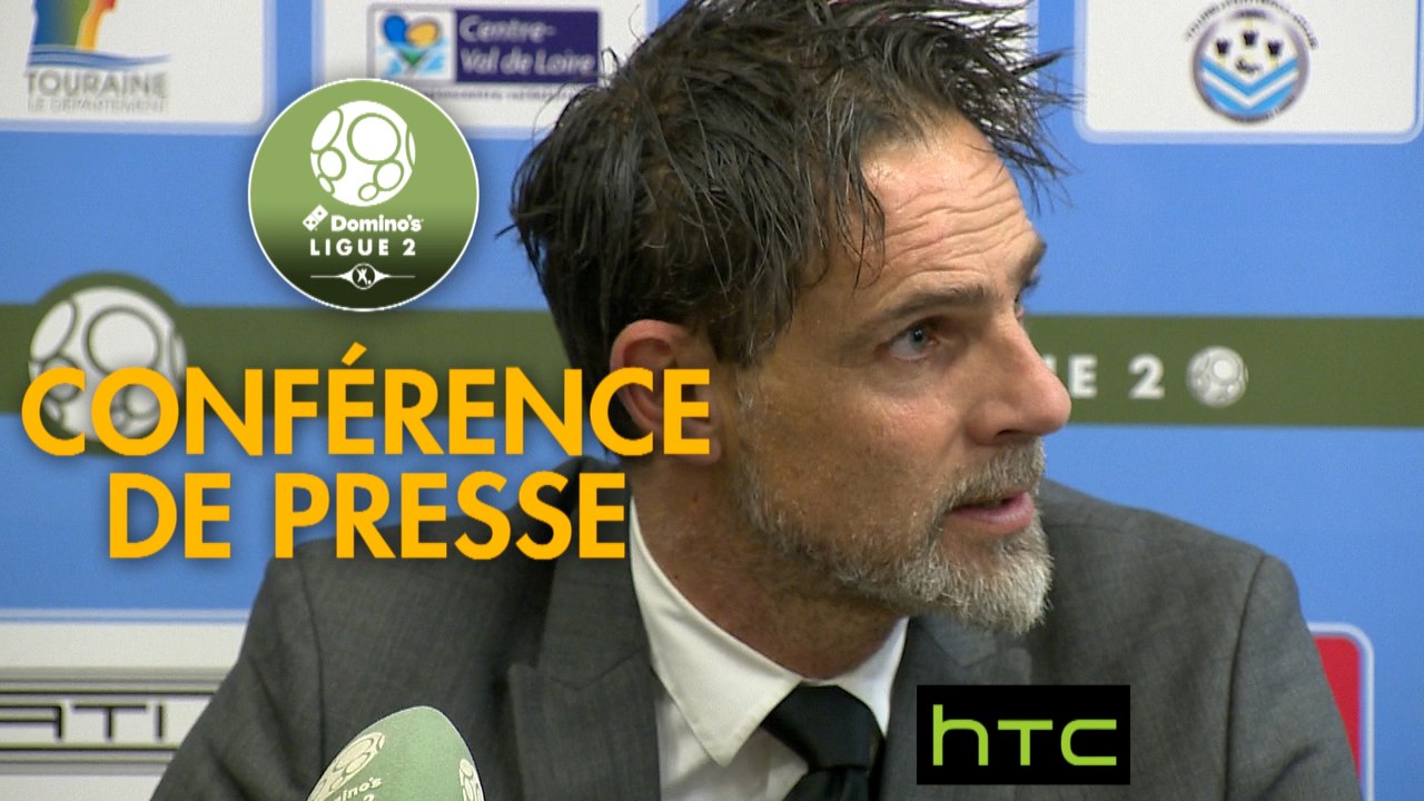 Conférence de presse Tours FC - Stade Lavallois (1-1) : Fabien MERCADAL (TOURS) - Marco SIMONE (LAVAL) - 2016/2017