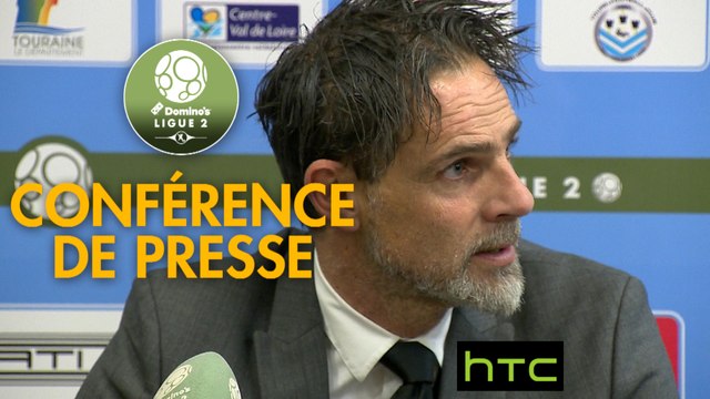 Conférence de presse Tours FC - Stade Lavallois (1-1) : Fabien MERCADAL (TOURS) - Marco SIMONE (LAVAL) - 2016/2017