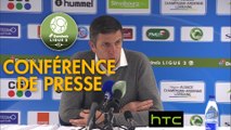 Conférence de presse RC Strasbourg Alsace - RC Lens (3-1) : Thierry LAUREY (RCSA) - Alain  CASANOVA (RCL) - 2016/2017