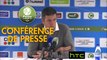Conférence de presse RC Strasbourg Alsace - RC Lens (3-1) : Thierry LAUREY (RCSA) - Alain  CASANOVA (RCL) - 2016/2017