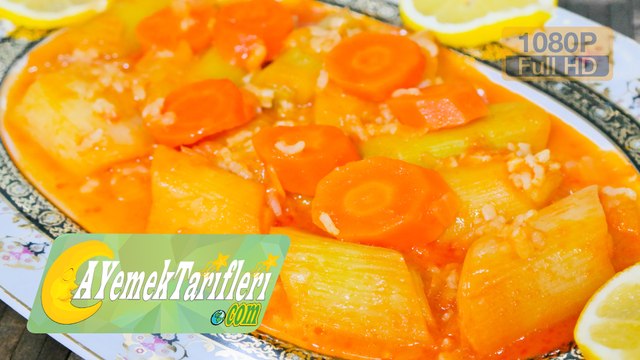 Pırasa Yemeği Nasıl Yapılır? | Zeytinyağlı Pırasa Yemeği Tarifi | Pirinçli Pırasa Yemeği