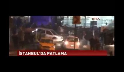İstanbul'da iki ayrı patlama işte ilk görüntüler