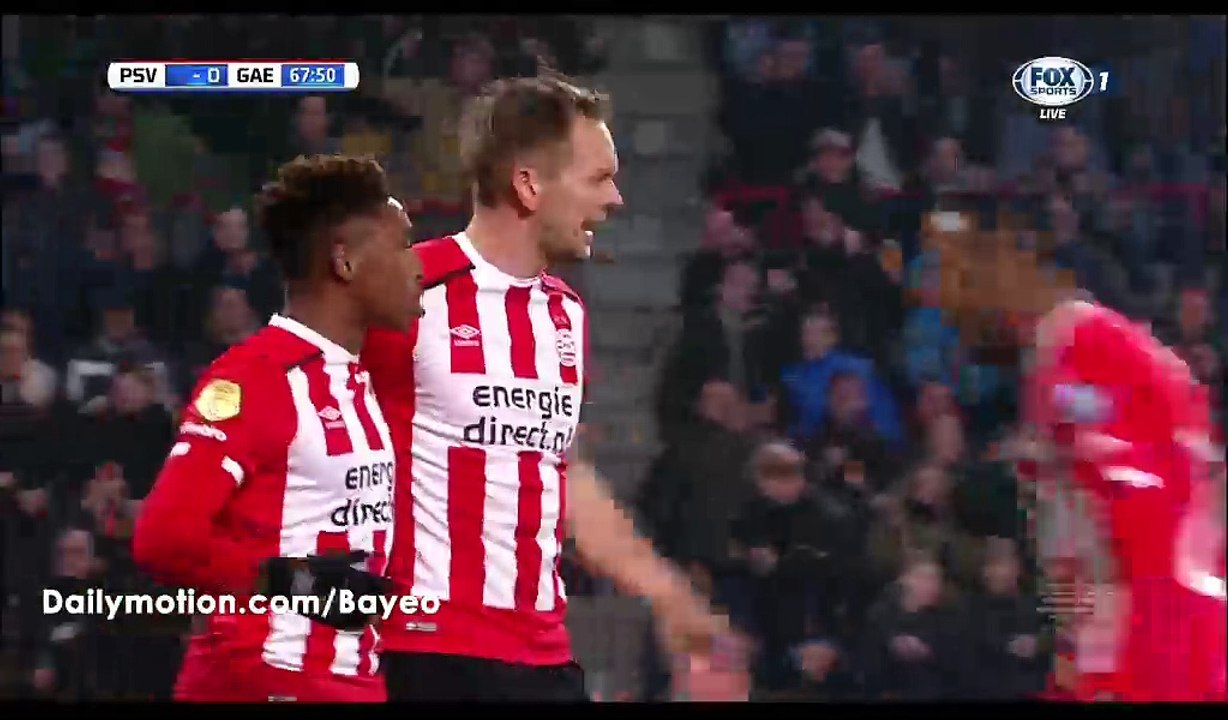 Siem De Jong Goal HD - PSV 1-0 G.A. Eagles - 10.12.2016