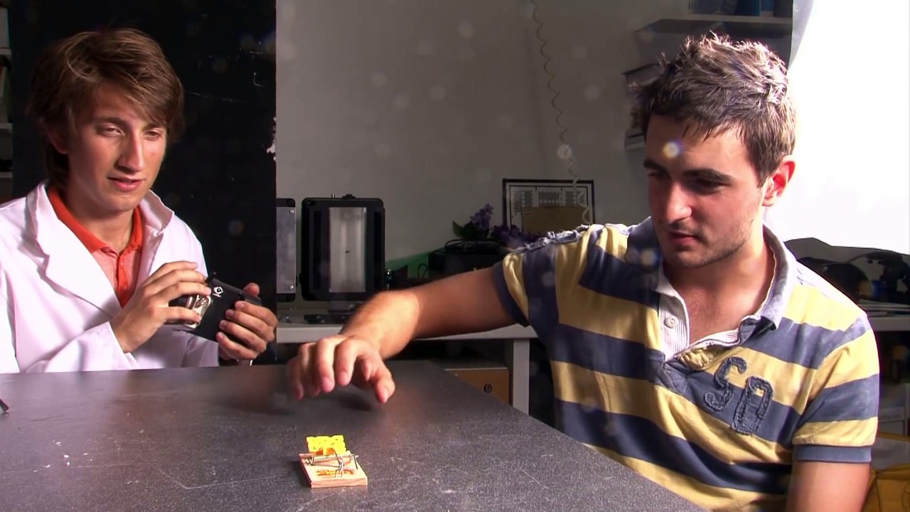 Mouse Trap Finger Challenge - The Slow Mo Guys