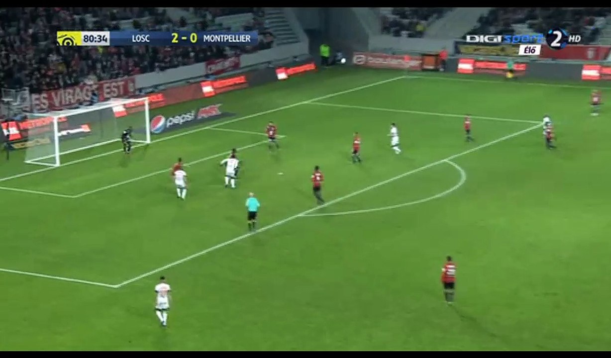 Steve Mounie Goal HD - Lille 2-1 Montpellier  - 10.12.2016