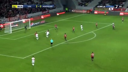 Steve Mounie Goal  - Lille 2-1 Montpellier - 10.12.2016