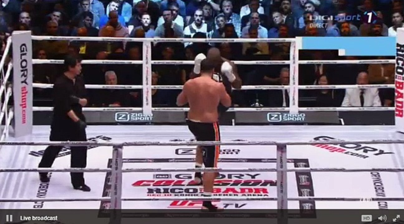 Ismael Londt vs Jamal Ben Saddik Round ( Glory Collision )  2 . 11 December  2016