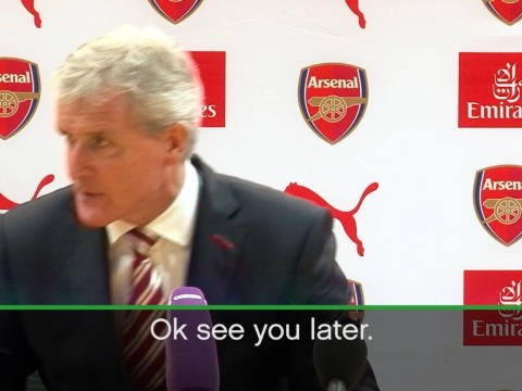 Hughes storms out of press conference