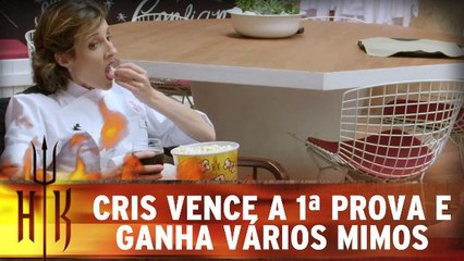 Cris vence a 1ª prova e ganha vários mimos