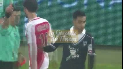 Carton rouge direct d'Adam Ounas contre Monaco