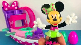 ❤ Minnie Mouse ❤ Huevos Sorpresa Peppa Pig My Little Pony Frozen Elsa Surprise Eggs Yacht