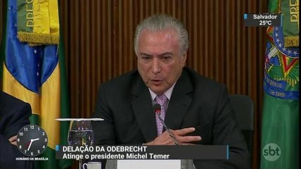 Presidente Temer é citado em delação premiada da Odebrecht