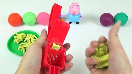 Learn Colors with Play Doh ❤ Play Doh Peppa Pig Cooking Food Set Toys Play Dough Ice Cream