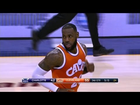 LeBron James Reverse Flush - Cavaliers vs Hornets - December 10, 2016-17 NBA Season