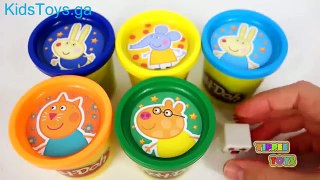 Play Doh Peppa Pig Surprise Eggs Minecraft MLP LPS Thomas Frozen Toys