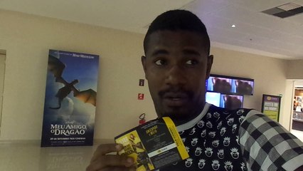 Ednei Nascimento na pré estréia de UM ESPIÃO E MEIO