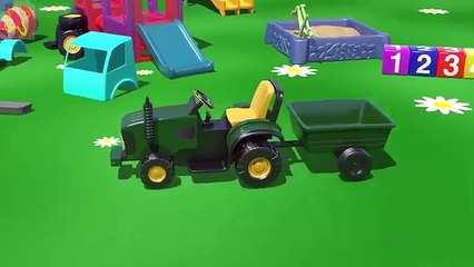 Развивающие ультфильмы про машинки - БЕТОНОМЕШАЛКА на Детской Площадке - развивающий мультик