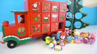 Surprise toys ADVENT CALENDAR 2016 DAY 12 Santa's toy truck, Peppa Pig & Play doh surprise egg