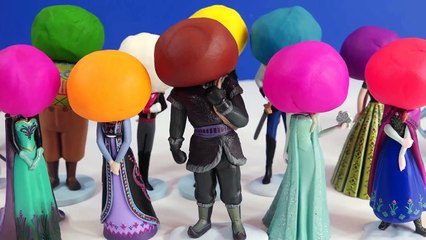 Learn Colours with Play Doh Frozen Guess Game  Elsa Anna Kristoff Alaf- Playdough Video for Kids