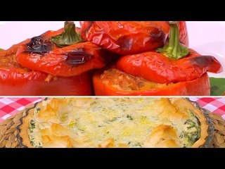 فلفل احمر محشو - فطيرة السبانخ بالدجاج | بالهنا حلقة كاملة