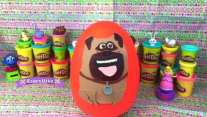 下载视频: Huevos Sorpresas Gigantes de La Vida Secreta de tus Mascotas MEL en Español de Plastilina juguetes