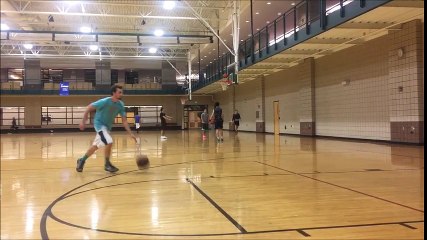 dunking over a chick!