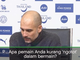 SEPAKBOLA: Premiere League: Saya bukan Pelatih Takle - Guardiola