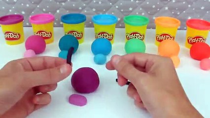 Comment faire une énorme chenille multicolore en pâte à modeler Play Doh