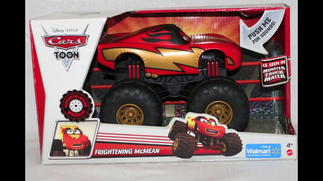 Cars XL Monster Truck Talking Lightning McQueen in Monster Truck Mater  Frightening McMean – Видео Dailymotion