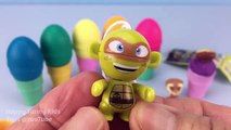Glitter Play Doh Ice Cream Surprise Eggs Shopkins Season 5 Teenage Mutant Ninja Turtles Kinder Toys
