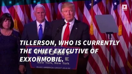 Trump to pick ExxonMobil chief Rex Tillerson as secretary of state