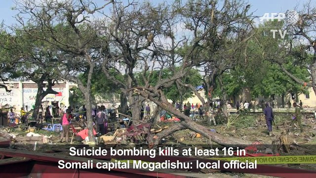 Suicide bombing 'kills 16' in Somali capital